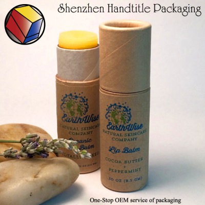 2017 New packing Paper lip balm tube for Sunscreen