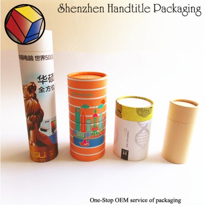 eco friendly round paper tube tea box kraft paper tube