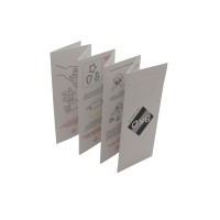 china factory customized fold paper leaflet