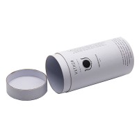 Customized White Round Cardboard Cylinder Packaging Box