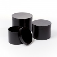 Wholesale black unique fresh rose round cylinder tube packaging luxury flower box with lid